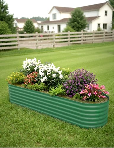 Galvanized Raised Garden Bed for Vegetables, Flowers, Outdoor D165