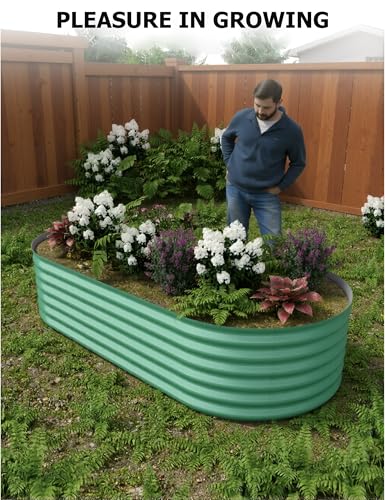 Galvanized Raised Garden Bed for Vegetables, Flowers, Outdoor D165