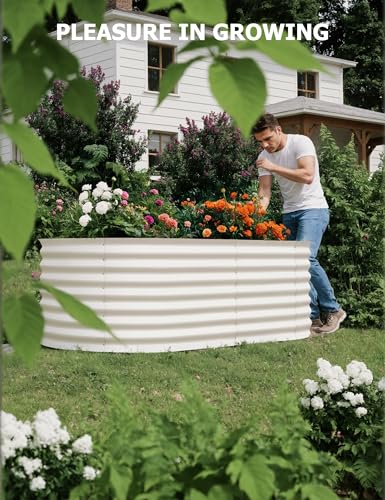 Galvanized Raised Garden Bed for Vegetables, Flowers, Outdoor D165