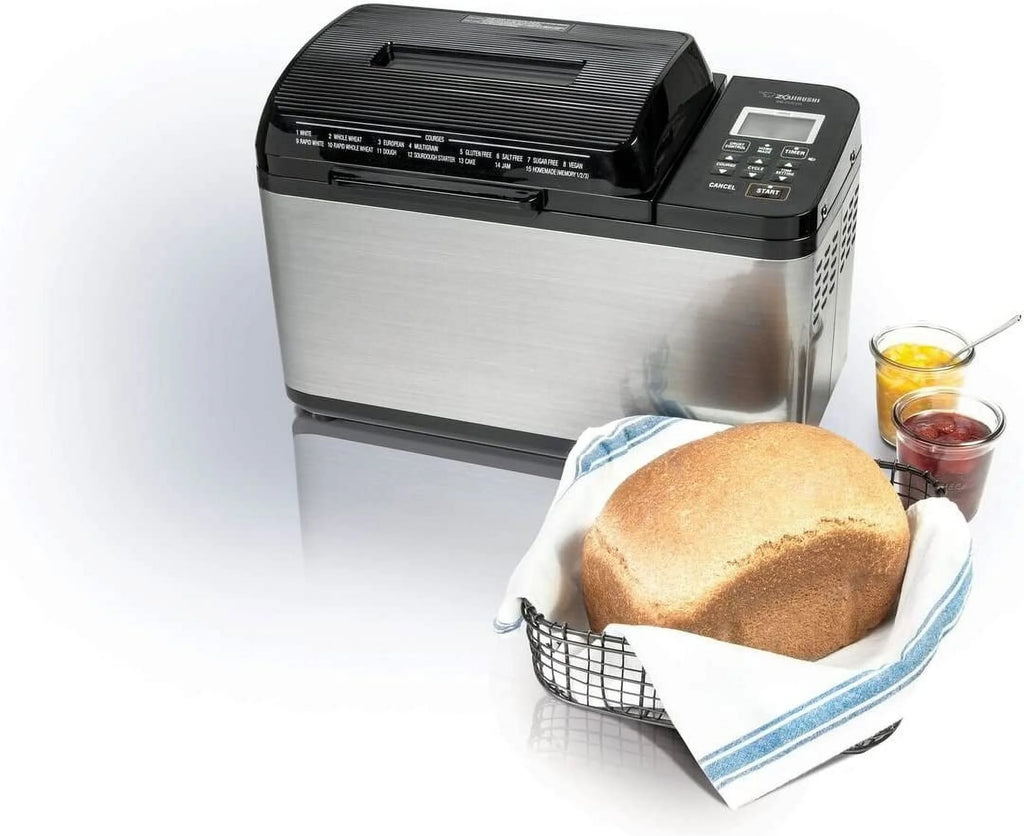 2 lb. Breadmaker, Stainless Steel/Black D48892