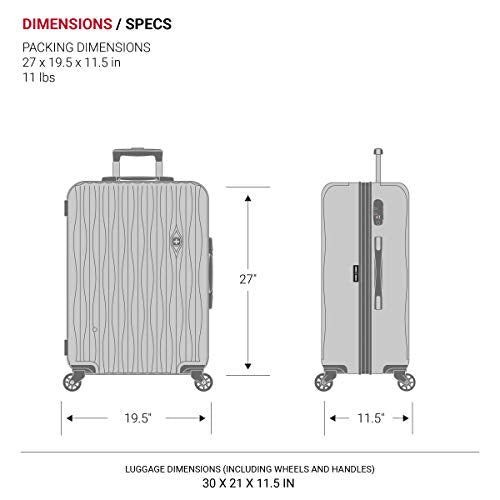 Expandable Hardside Carry-On Luggage with Spinner Wheels and TSA Lock F31623