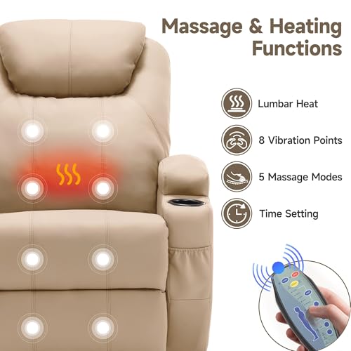 Rocking Recliner Chair with Massage and Heat E368