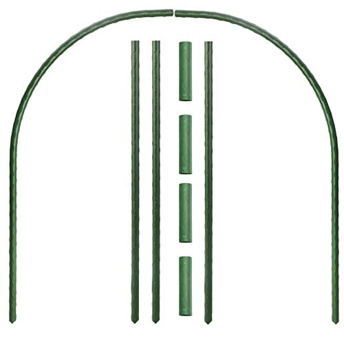 Greenhouse Hoops Grow Tunnel for Raised Garden Beds, DIY Plant Support Stakes D760312