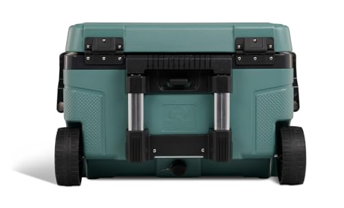52Qt Wheeled Cooler, Insulated Hard Shell Ice Chest U65603