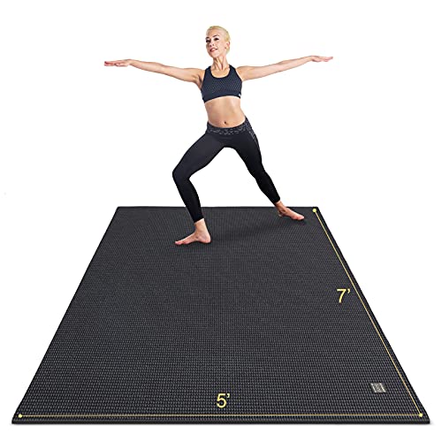 Large Yoga Mat 6x4 6x6 7x5 Extra Thick Non-Slip Exercise Mat for Pilates Stretching Meditation S2365