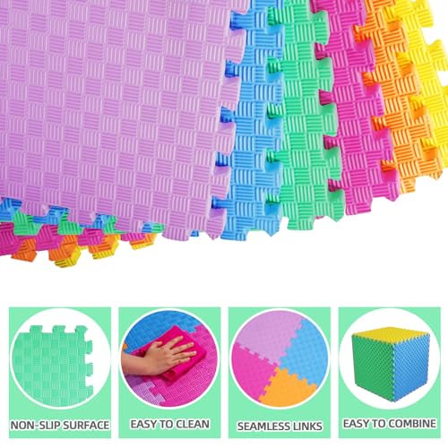 Puzzle Exercise Mat with EVA Foam Interlocking Tiles for MMA, Gymnastics and Home Gym N211438