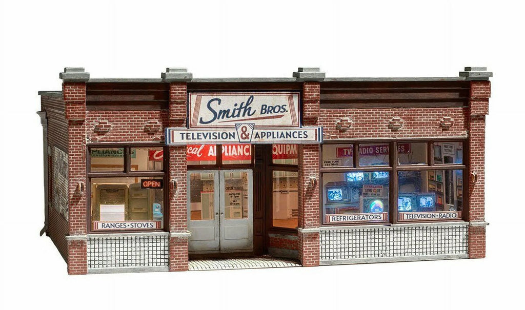 N Scale Smith Brothers TV & Appliance Building Model G303846