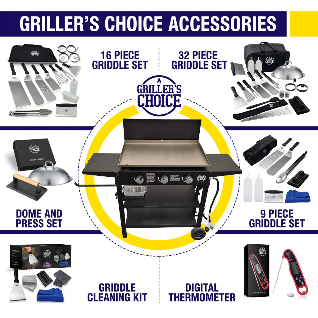 Outdoor Propane Flat Top Griddle Grill with Hood R27755