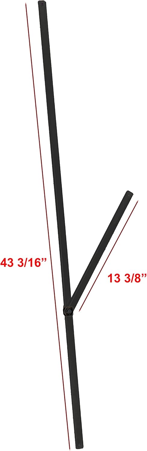 10x10 Instant Canopy Gazebo Upper Peak Truss Bars Replacement Parts (Black) M5690