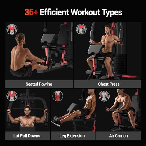 All-in-One Home Gym with 160LB Weight Stack E29546