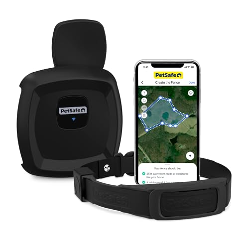GPS Dog Fence for Yards 3/4 Acres or Larger, Wireless Collar System Y91842