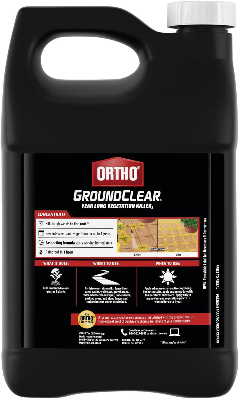 Vegetation Killer Concentrate, Kills and Prevents Weeds for 12 Months, 1 gal. X979782