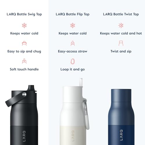 Insulated Stainless Steel Water Bottle 34oz with Silicone Handle L348874