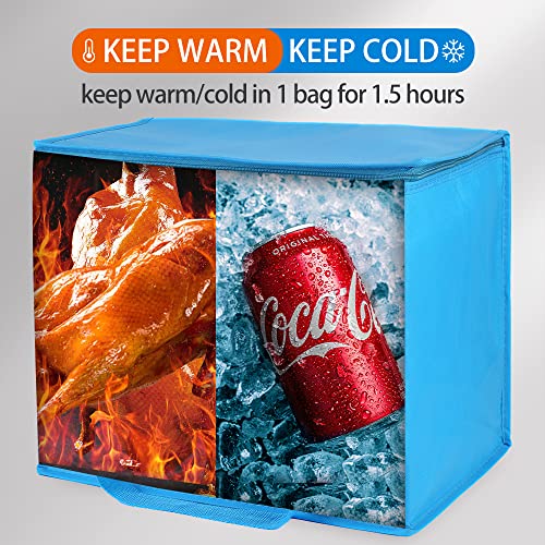 Insulated Food Delivery Bag Hot Cold Meal Carrier Cooler Tote K646948
