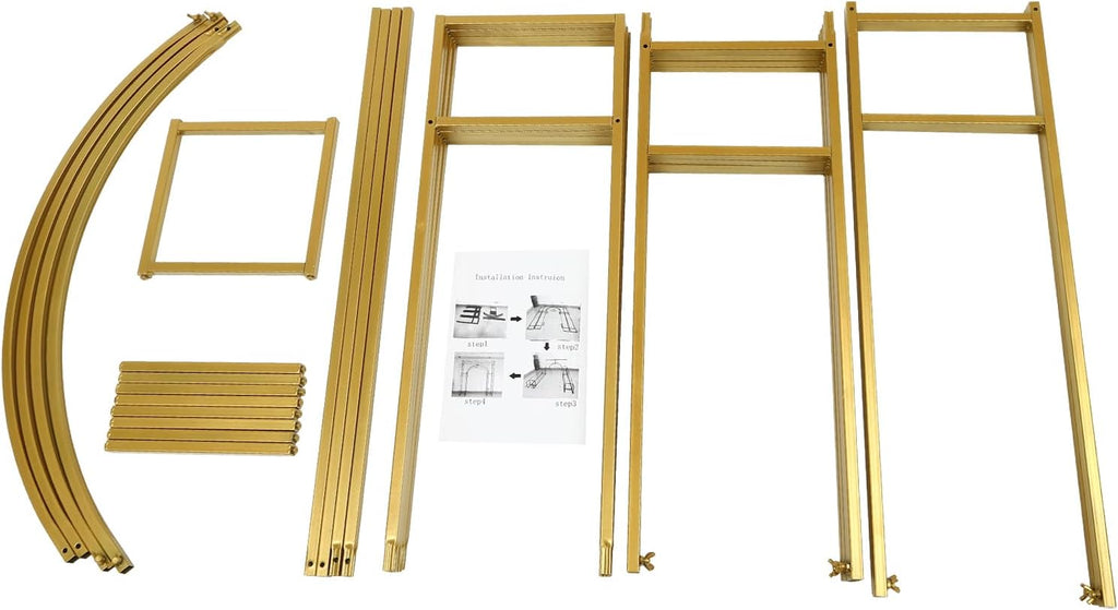 Gold Metal Arch Backdrop Stand for Wedding Ceremony U787