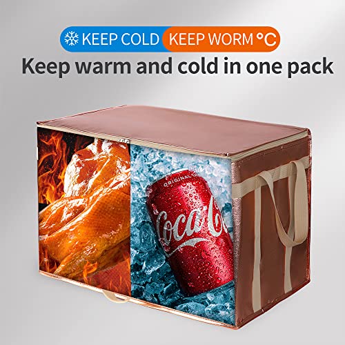 Insulated Food Delivery Bag Hot Cold Meal Carrier Cooler Tote K646948