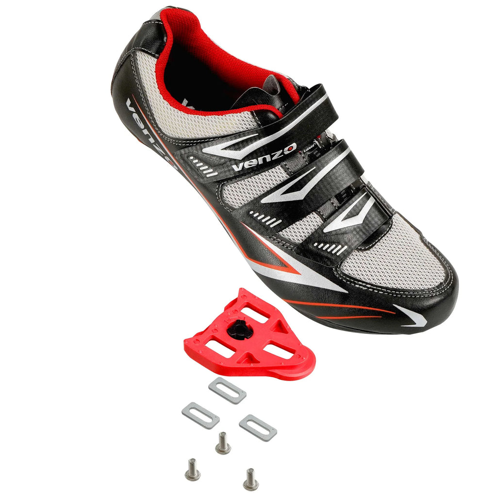 Venzo Road Bike For Shimano SPD SL Look Cycling Shoes&Pedals Cleats  44-5