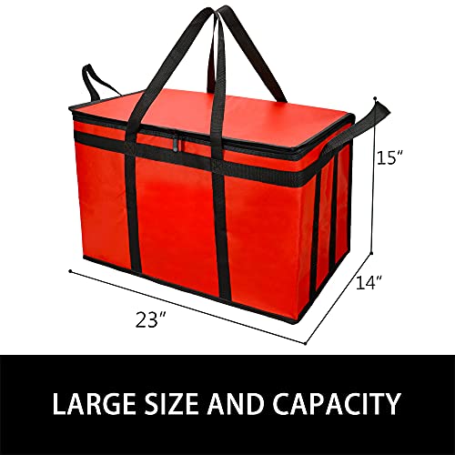 Insulated Food Delivery Bag Hot Cold Meal Carrier Cooler Tote K646948
