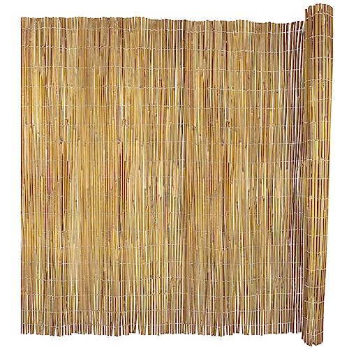 Natural Bamboo Fence Roll 6ft x 8ft Privacy Screen for Garden H625124