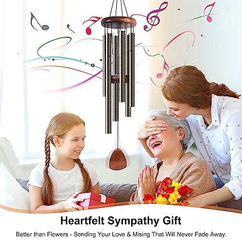 Large Aluminium Wind Chimes 37 Inches for Outdoor Garden Patio Decor D871