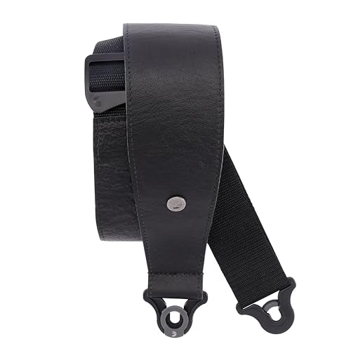 Auto Lock Guitar Strap - 2.5" Width - Brown B812