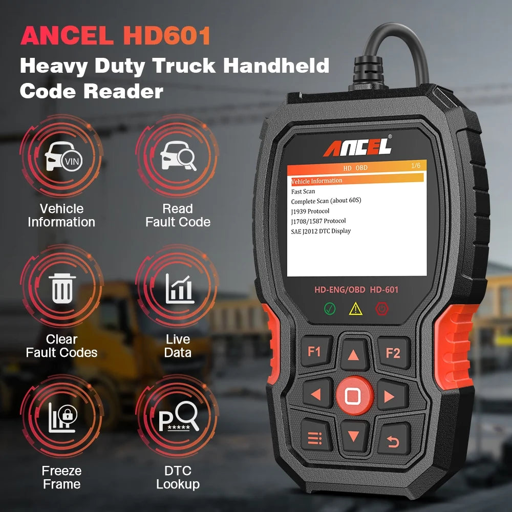 Heavy Truck Diagnostic Scan Tool OBD2 Code Reader for Diesel Trucks & Cars M899033