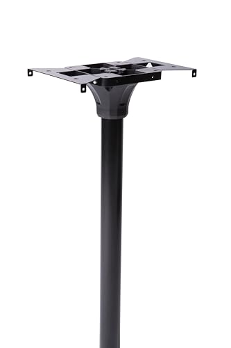 Galvanized Steel Post Mount Mailbox, Black, Medium Capacity D775924