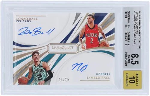 Autographed 2020-21 Panini Immaculate Collection Dual Auto Rookie Card 22/25 S819170