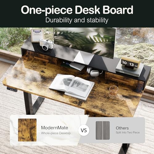 Standing Desk with 4 Drawers, Height Adjustable Electric Sit Stand Desk M218
