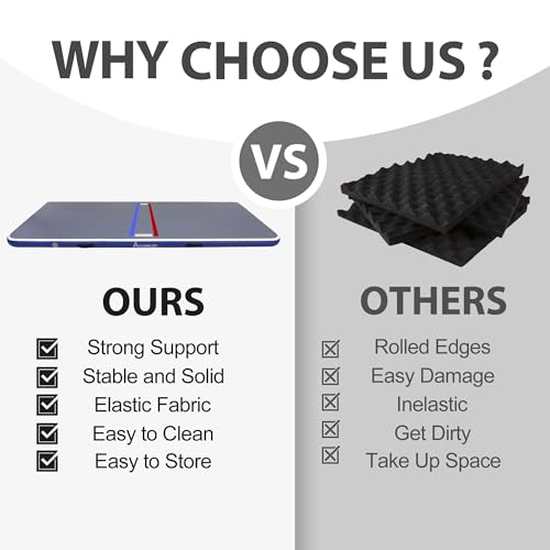 Inflatable Wrestling Mat 10FT/5FT, Portable Jiu Jitsu Mats for Home Training T136369