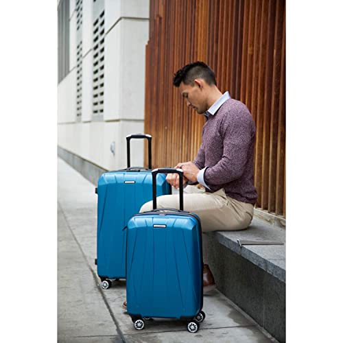 Hardside Expandable Carry-On Luggage with Spinner Wheels, Black, 20-Inch S82043