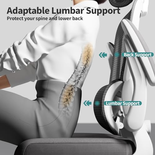 Ergonomic Mesh Office Chair with Wheels, High Back, 330 LBS Capacity C667113
