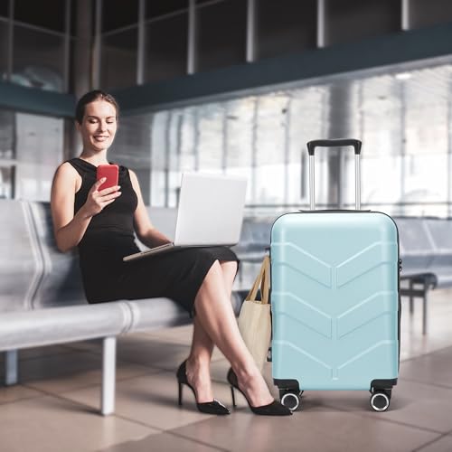 Hardside Carry-On Luggage 22x14x9 with Spinner Wheels R412965