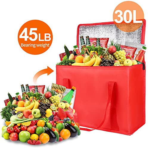 Insulated Food Delivery Bag Hot Cold Meal Carrier Cooler Tote K646948