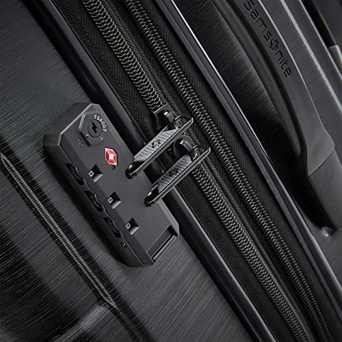 Hardside Expandable Carry-On Luggage with Spinner Wheels, Black, 20-Inch S82043