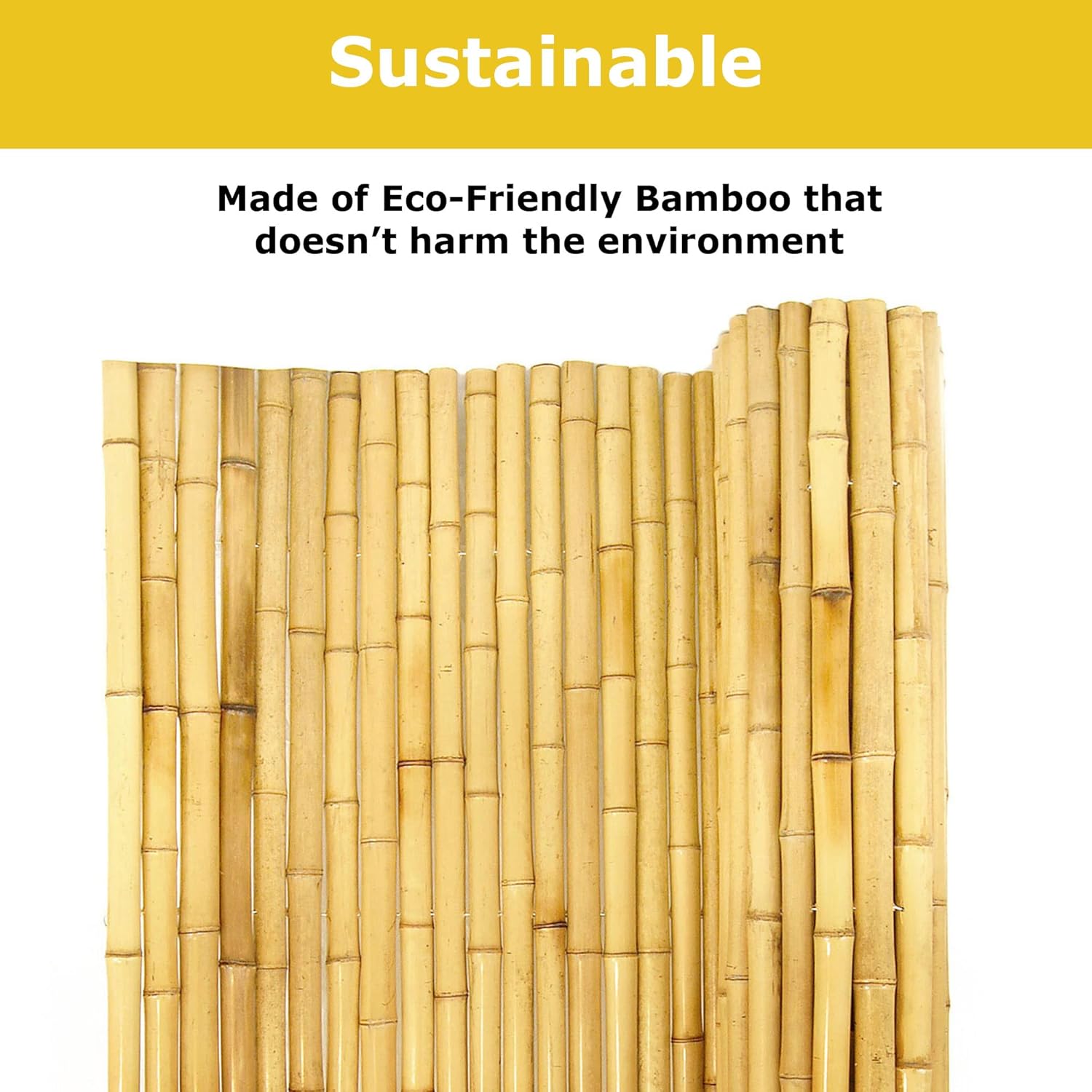 Natural Bamboo Fencing Decorative Rolled Fence Panel P8561