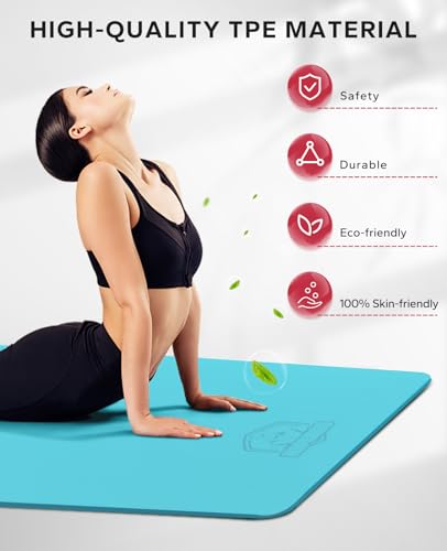 Extra Large Yoga Mat - 72x48, 1/4 Inch Thick, Non-Slip, Eco-Friendly L753346