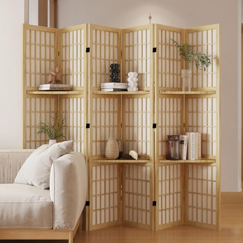 Japanese Shoji Folding Room Divider, 4 Panels, Black T762554
