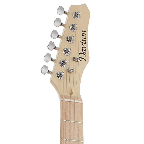 Full Size Electric Guitar with 10-Watt Amp, Black, Right Handed Beginner Kit D640
