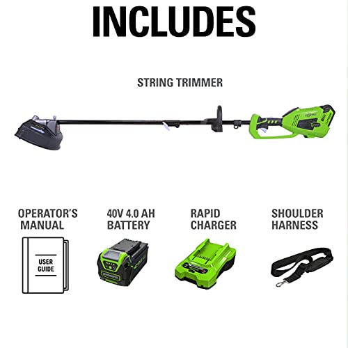 Cordless Brushless String Trimmer with Battery and Charger F651175