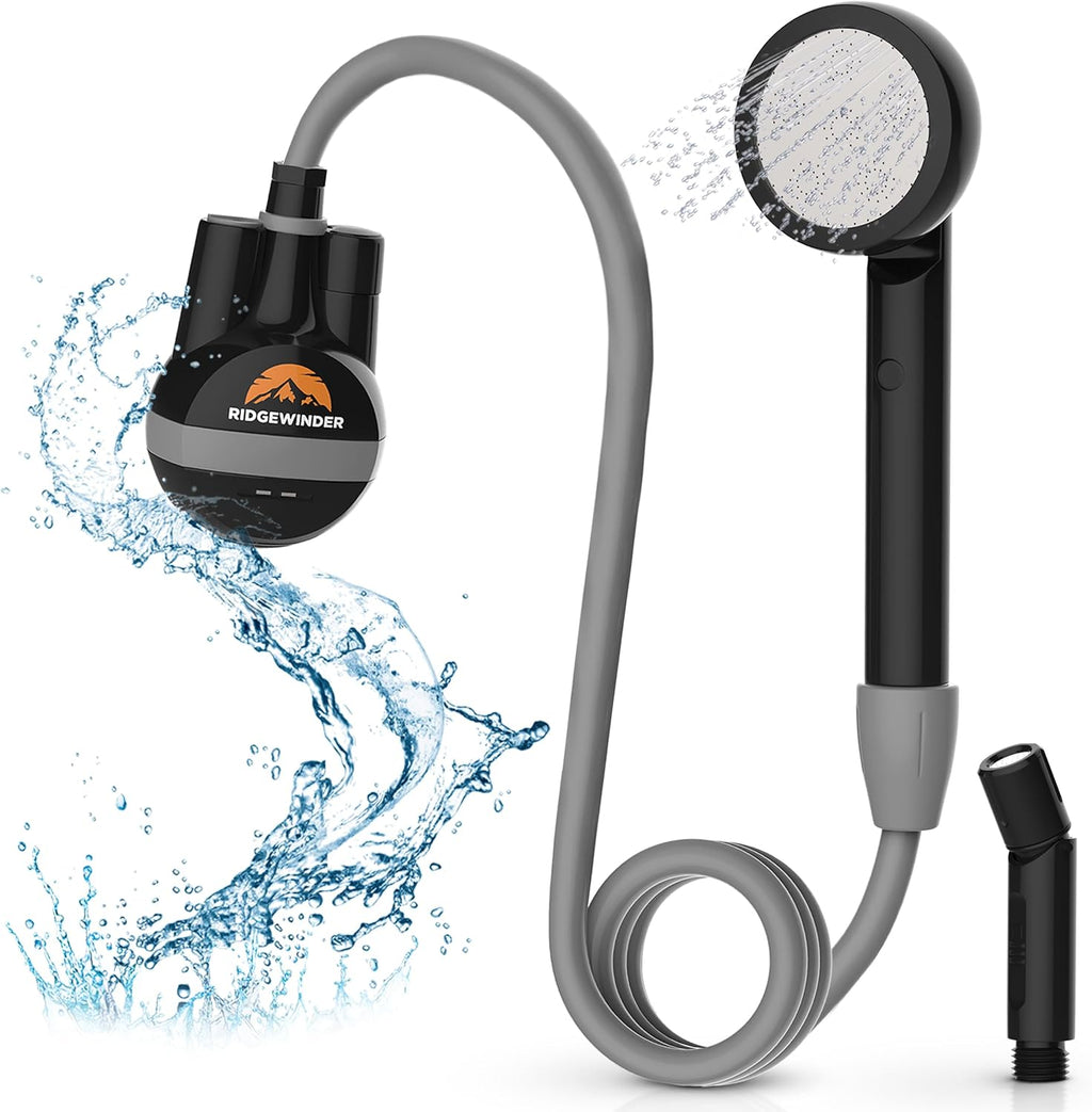 Portable Camping Shower with Rechargeable Battery and Sprayer X345295