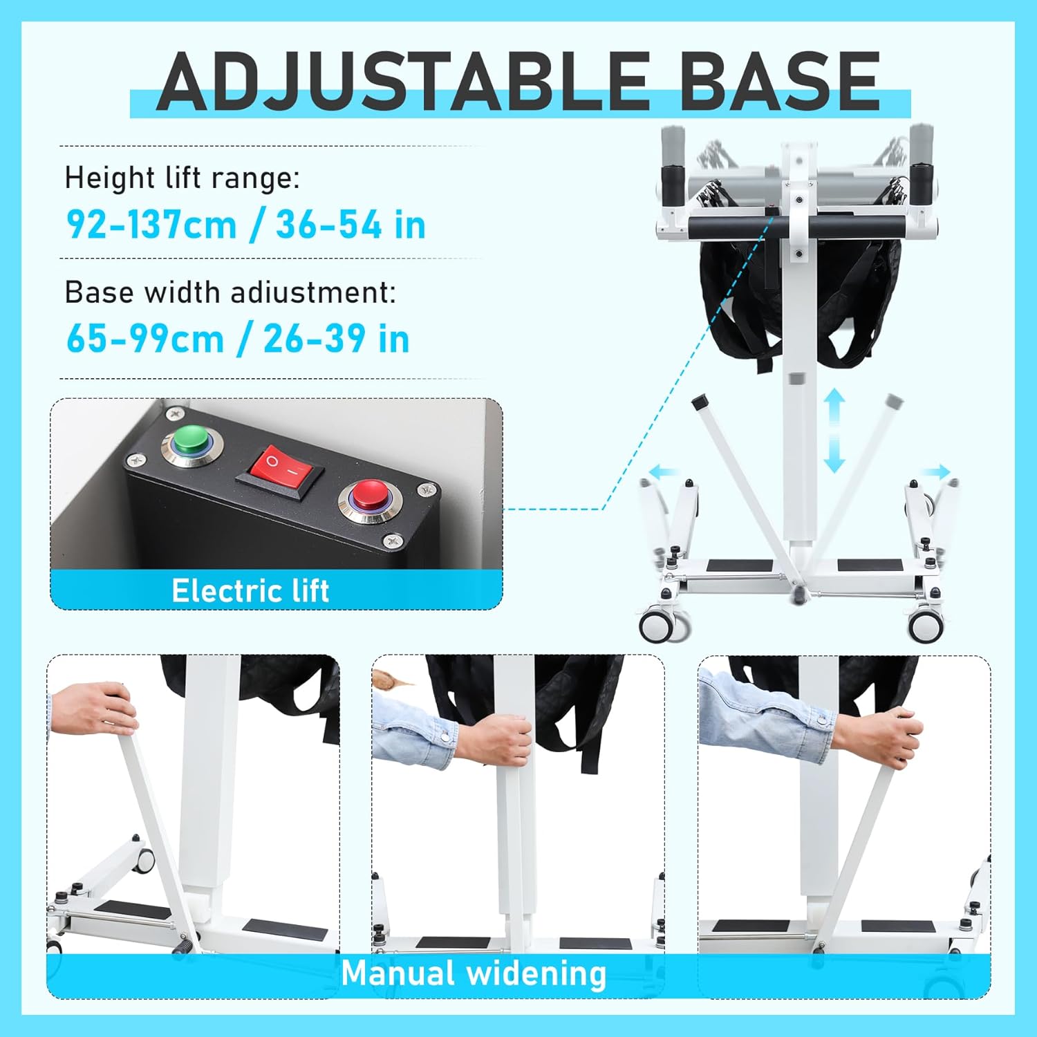 Electric Patient Transfer Lift Chair for Seniors, Wheelchair to Car Transfer Device K26674