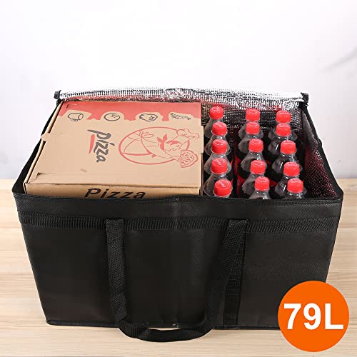 Insulated Food Delivery Bag Hot Cold Meal Carrier Cooler Tote K646948
