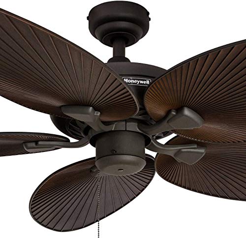 Tropical Indoor Outdoor Ceiling Fan with Light, 52 Inch W715