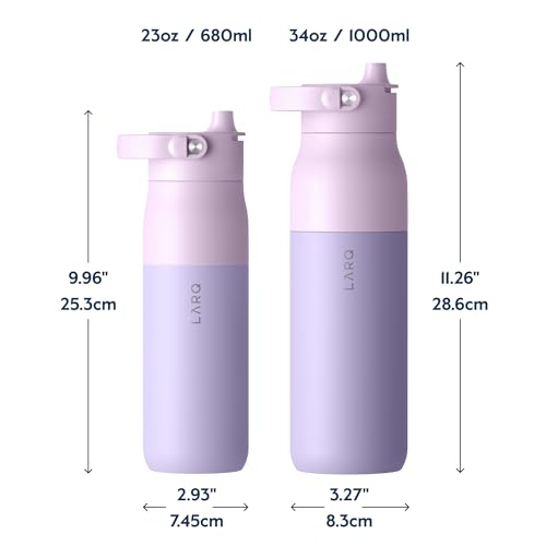 Insulated Stainless Steel Water Bottle 34oz with Silicone Handle L348874