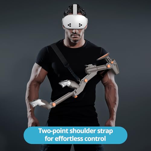 VR Gunstock for Quest 2 3 3S Pro – Adjustable FPS Controller Accessories with Magnetic Attachment K7582