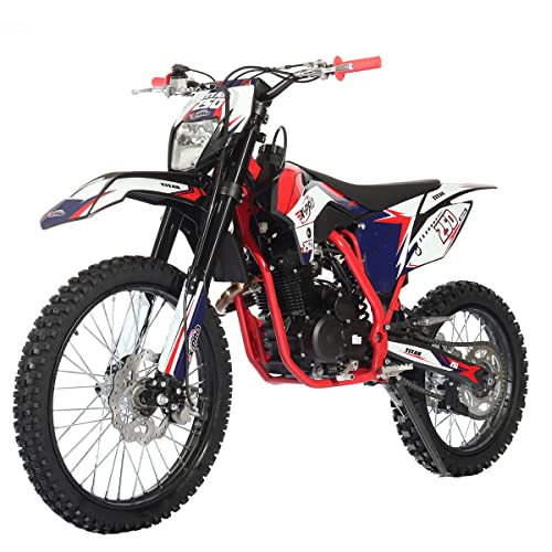 X-PRO 250cc Dirt Bike Zongshen Brand Engine, 5-Speed Manual Transmission, Electric/Kick Start! Big 21"/18" Wheels! (Black)