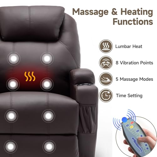 Rocking Recliner Chair with Massage and Heat E368