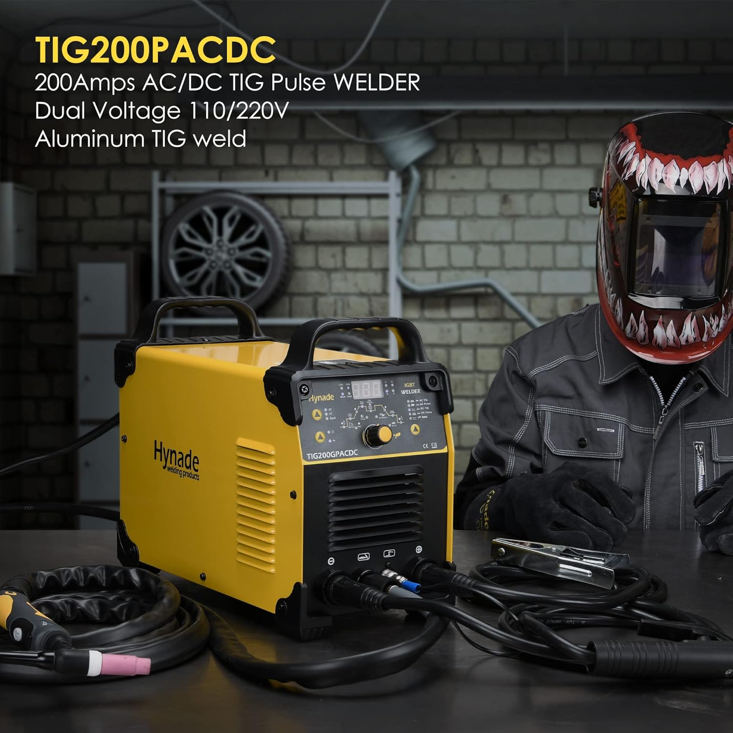 TIG Welder 200 Amp AC/DC with Pulse, Dual Voltage 110/220V W1127