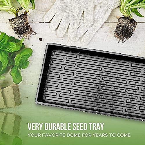 Seed Starter Trays with Humidity Domes, 3 Pack, Plastic Plant Propagation Trays J10912